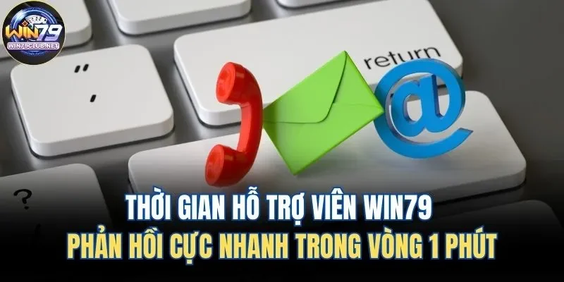 Hỗ trợ viên Win79 phản hồi nhanh trong vòng 1 phút